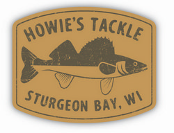 Howie's Tackle: Howie's Tackle Walleye Patch Sticker
